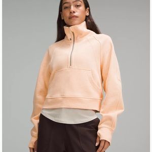 NEW M/L Peach Lululemon Scuba Oversized Funnel Neck Half-Zip